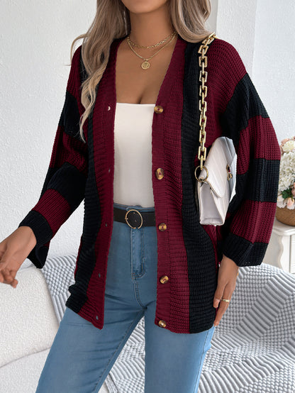 COZY CHIC STRIPE CARDIGAN - MONARCA London