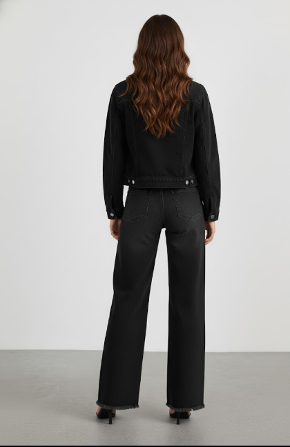 HIGH-RISE WIDE-LEG JEANS - MONARCA London