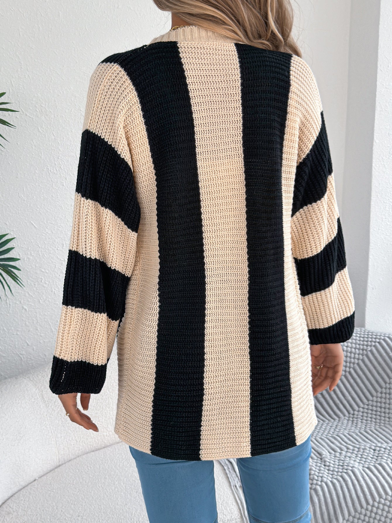 COZY CHIC STRIPE CARDIGAN - MONARCA London