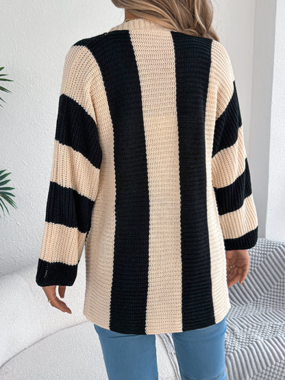 COZY CHIC STRIPE CARDIGAN - MONARCA London