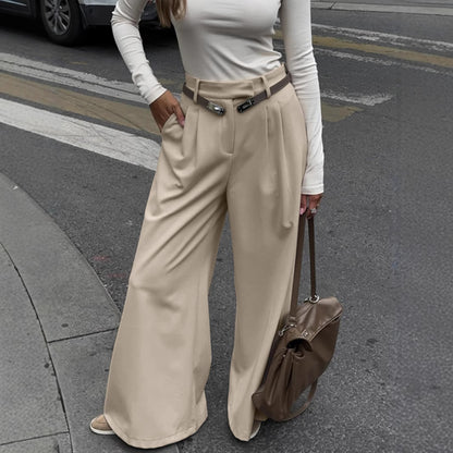 FLOWY WIDE-LEG TROUSERS - MONARCA London