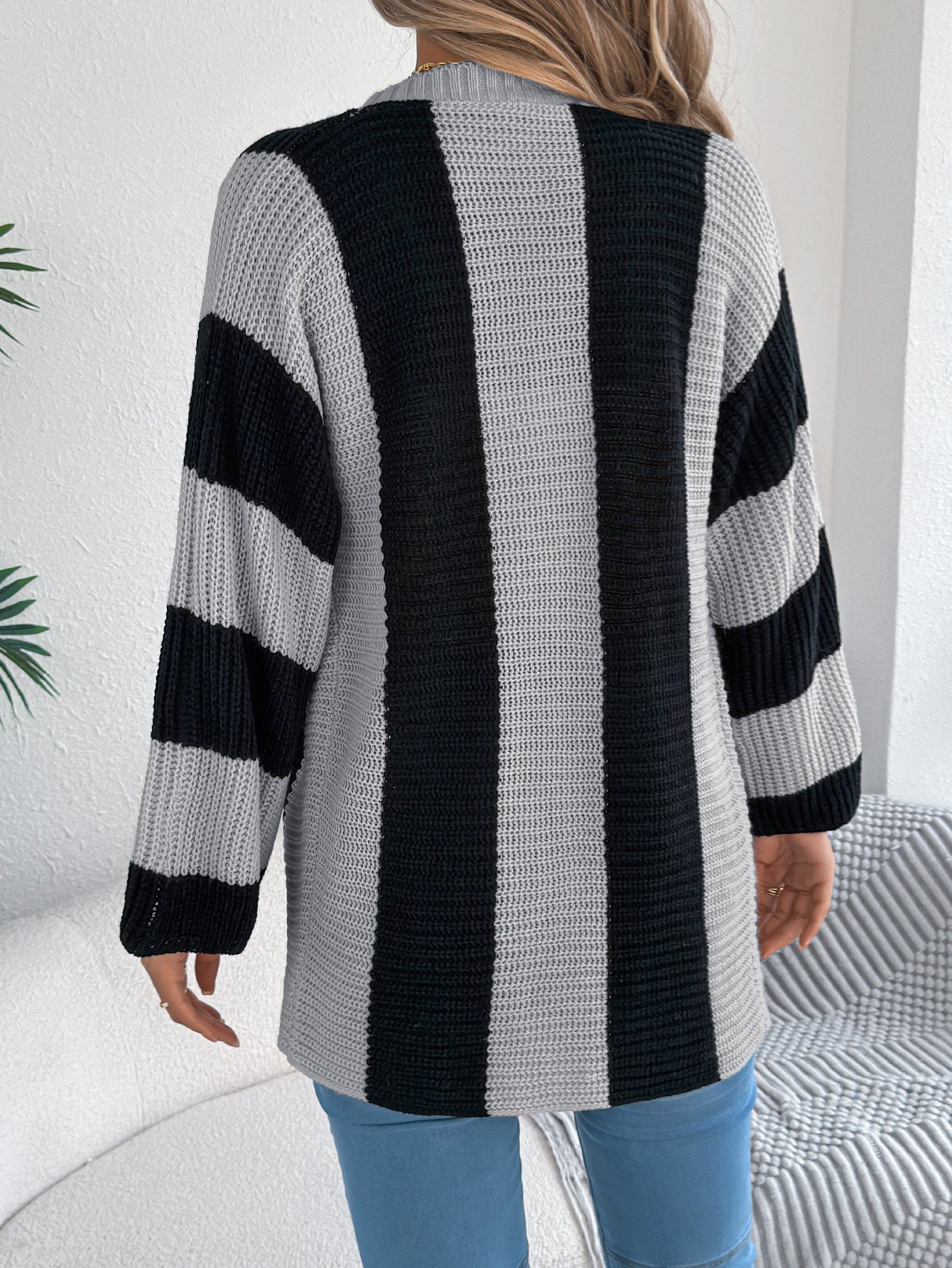 COZY CHIC STRIPE CARDIGAN - MONARCA London