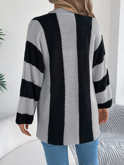 COZY CHIC STRIPE CARDIGAN - MONARCA London