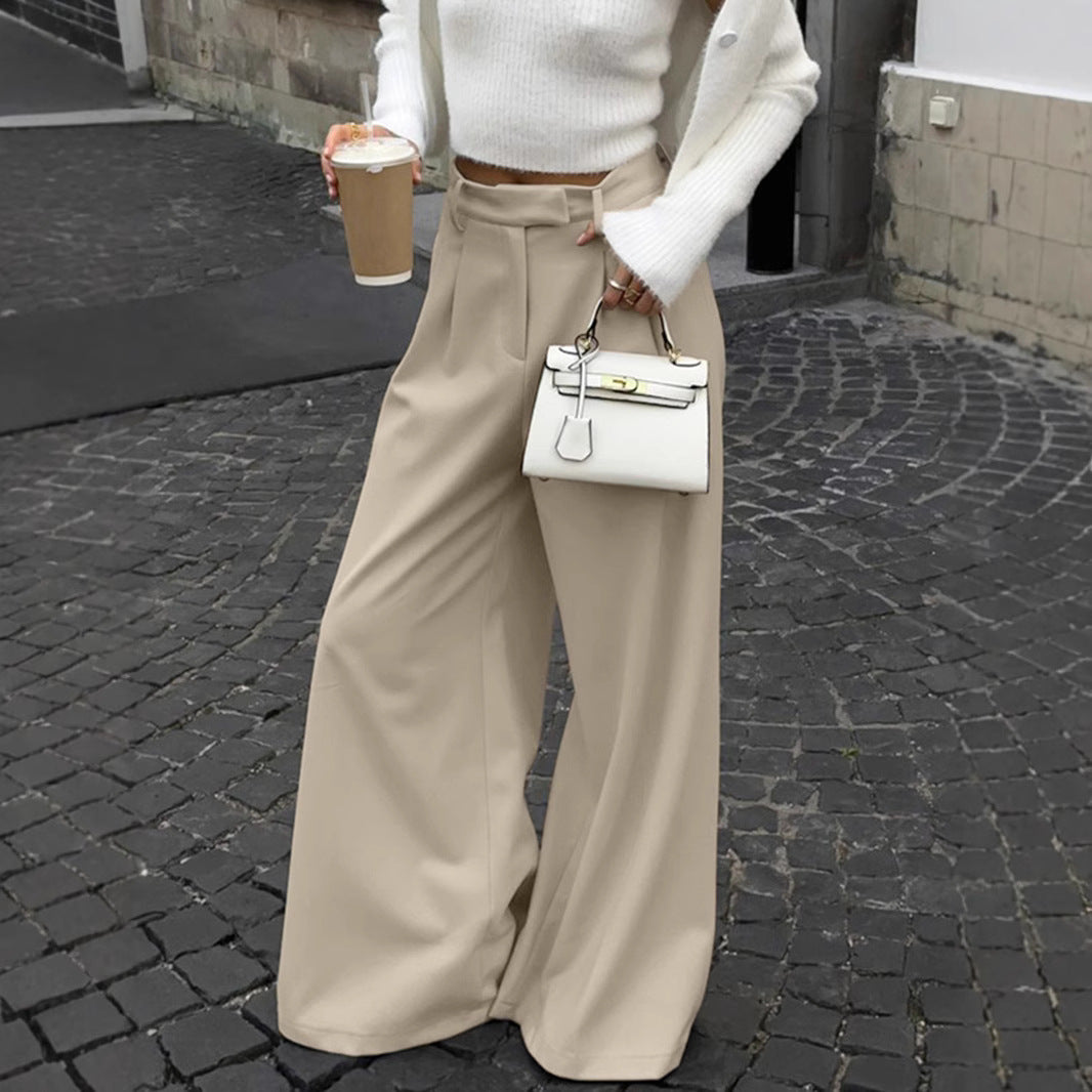 FLOWY WIDE-LEG TROUSERS - MONARCA London