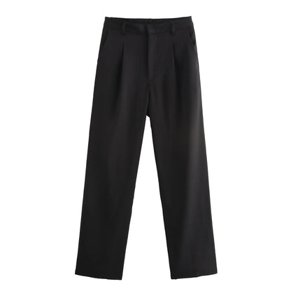 PLEATED WIDE-LEG PANTS - MONARCA London